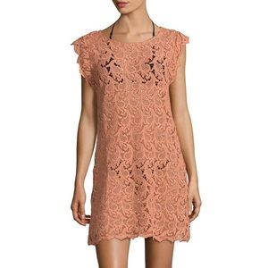 EBERJEY Cotton Tail Amina Lace Swim Coverup S/M